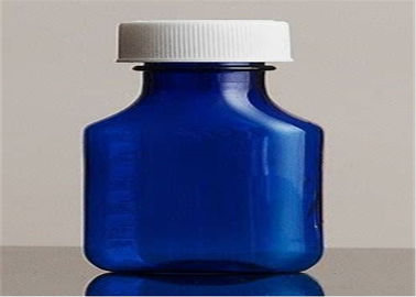 中国 厚さのプラスチック液体の薬のびん、3つのOZの青い液体の規定のびん サプライヤー